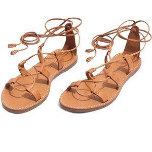 Madewell Boardwalk gladiator sandals leather 6.5